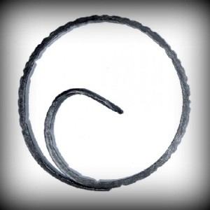 Artikel-Nr. 08-045 Ring gehämmert, Zierring 12×6 mm, Ø 100 mm